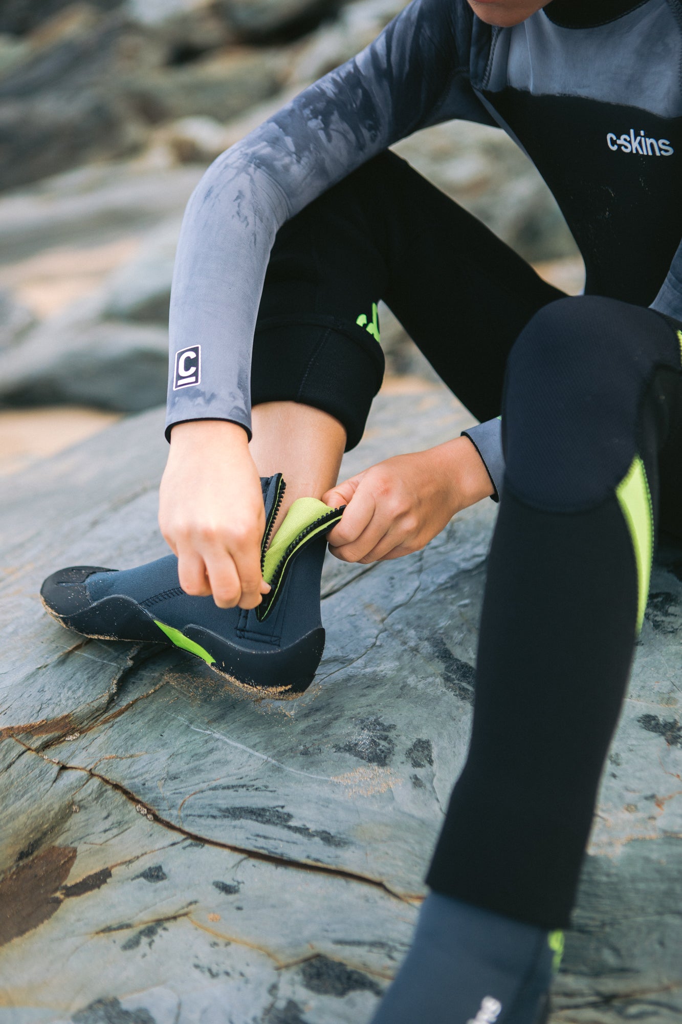 Zipped Wetsuit C Skins Wetsuit Boots C Skins Legend 5mm Adult GBS